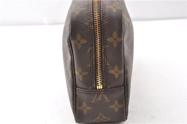 Auth Louis Vuitton Monogram Trousse Toilette 23 Clutch Hand Bag M47524 LV 0314G
