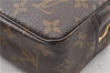 Auth Louis Vuitton Monogram Trousse Toilette 23 Clutch Hand Bag M47524 LV 0314G