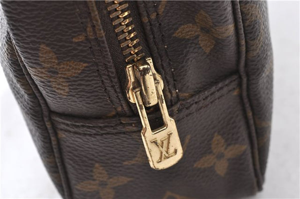 Auth Louis Vuitton Monogram Trousse Toilette 23 Clutch Hand Bag M47524 LV 0314G