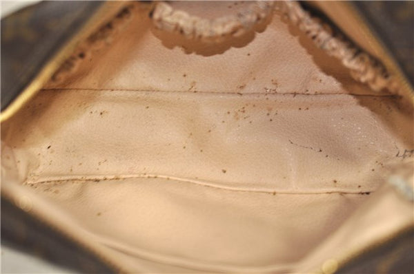 Auth Louis Vuitton Monogram Trousse Toilette 23 Clutch Hand Bag M47524 LV 0314G