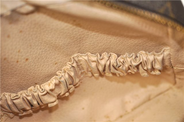 Auth Louis Vuitton Monogram Trousse Toilette 23 Clutch Hand Bag M47524 LV 0314G