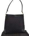 Authentic GUCCI Vintage Shoulder Bag GG Canvas Leather 33900 Black Junk 0314I