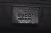 Authentic GUCCI Vintage Shoulder Bag GG Canvas Leather 33900 Black Junk 0314I
