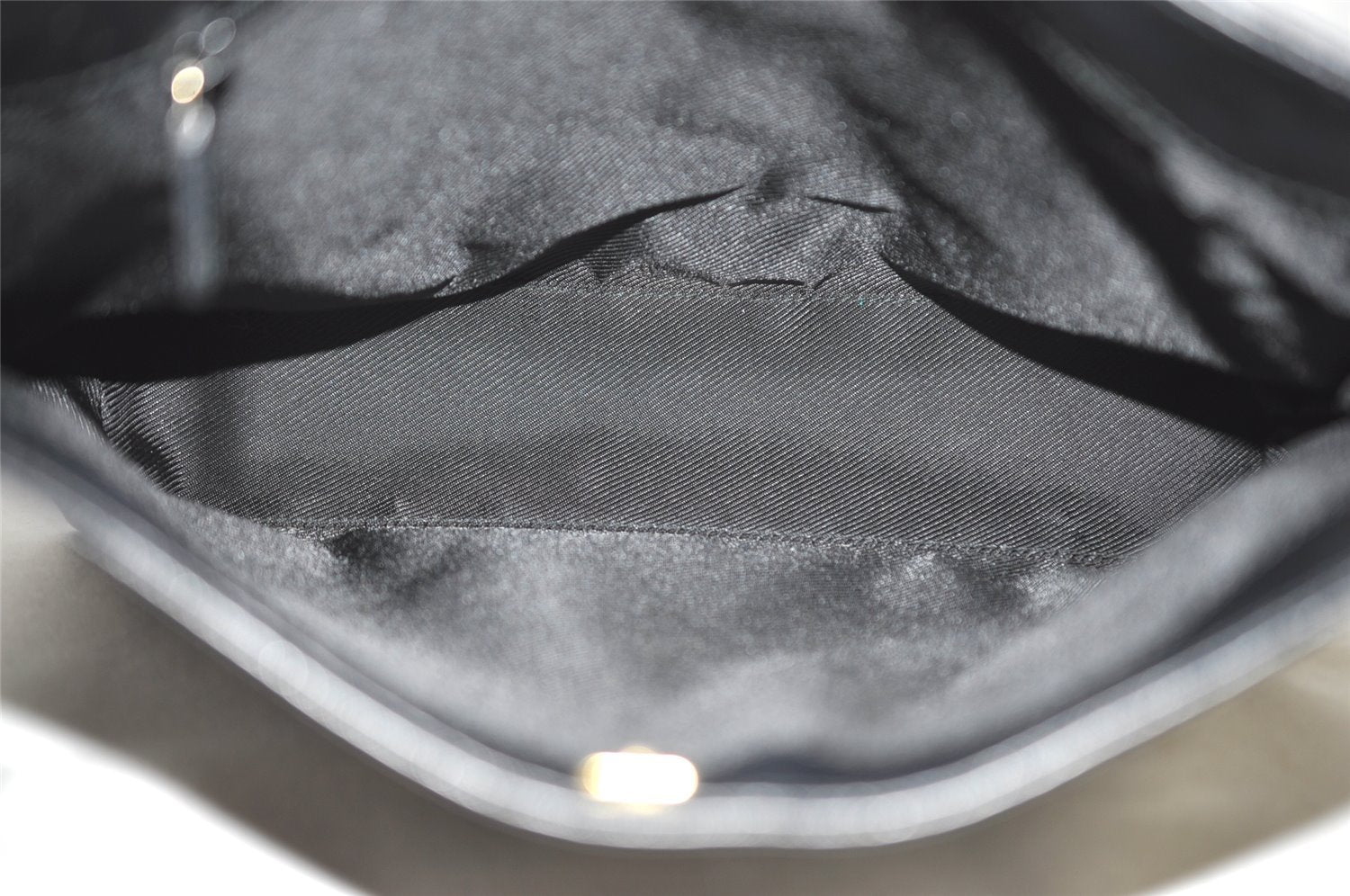 Authentic GUCCI Vintage Shoulder Bag GG Canvas Leather 33900 Black Junk 0314I