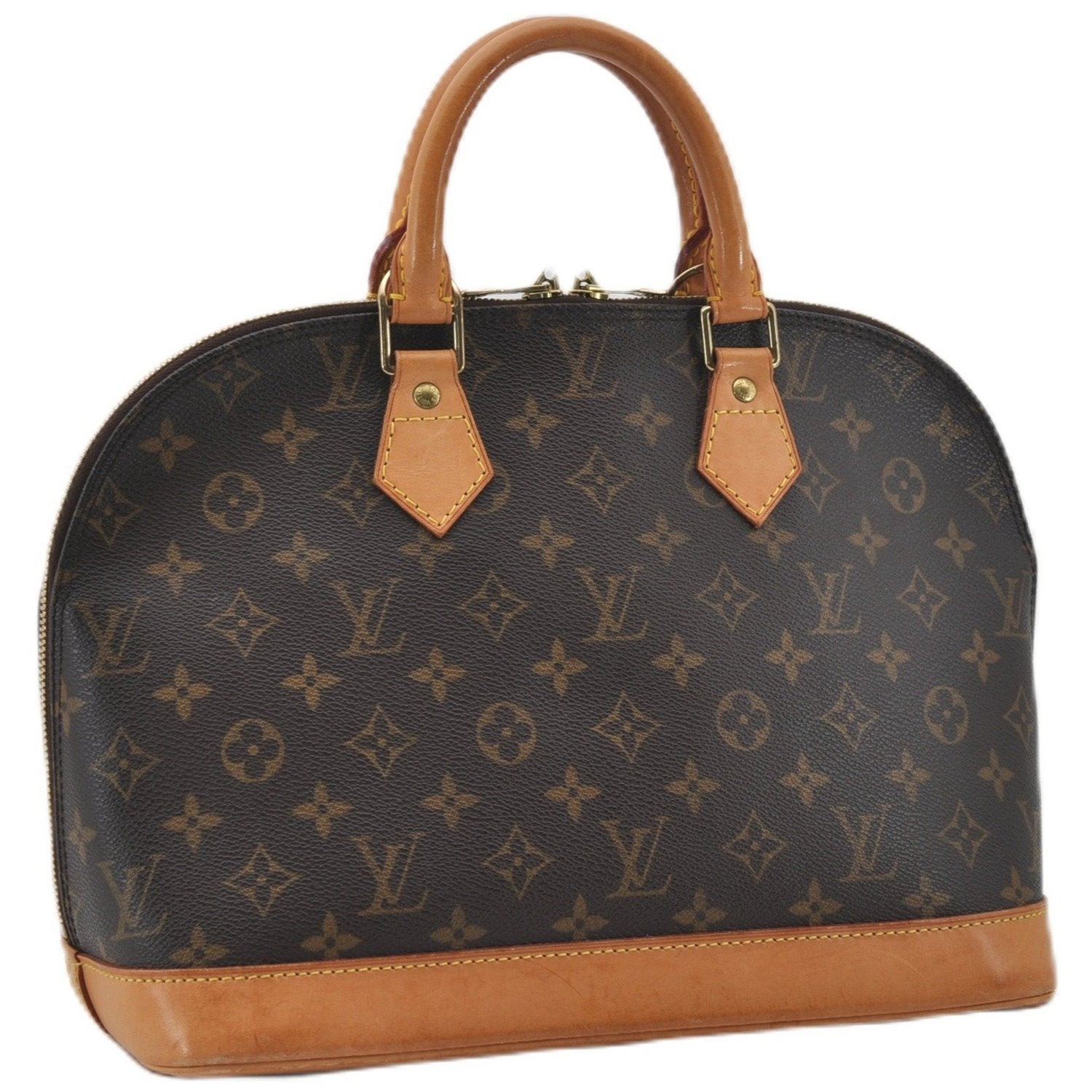 Authentic Louis Vuitton Monogram Alma Hand Bag Purse M51130 LV 0315F