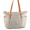Authentic Louis Vuitton Damier Azur Totally MM Tote Bag N51262 LV 0316G