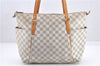 Authentic Louis Vuitton Damier Azur Totally MM Tote Bag N51262 LV 0316G