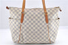 Authentic Louis Vuitton Damier Azur Totally MM Tote Bag N51262 LV 0316G