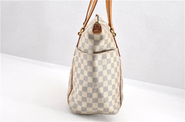 Authentic Louis Vuitton Damier Azur Totally MM Tote Bag N51262 LV 0316G