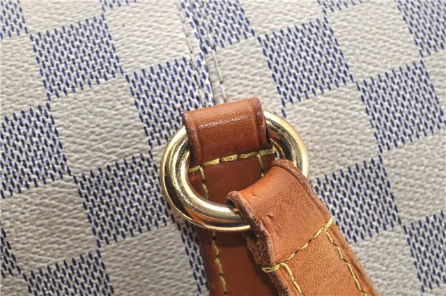 Authentic Louis Vuitton Damier Azur Totally MM Tote Bag N51262 LV 0316G