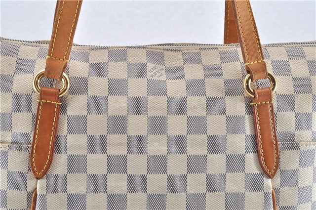 Authentic Louis Vuitton Damier Azur Totally MM Tote Bag N51262 LV 0316G