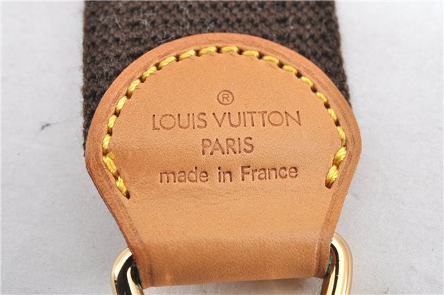 Authentic Louis Vuitton Canvas Leather Shoulder Strap Brown 35.9-55.2