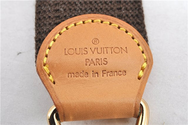 Authentic Louis Vuitton Canvas Leather Shoulder Strap Brown 35.9-55.2"" LV 0317G