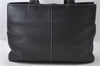 Authentic Burberrys Vintage Leather Hand Bag Purse Black 0318D