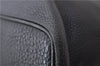 Authentic Burberrys Vintage Leather Hand Bag Purse Black 0318D