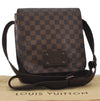 Authentic Louis Vuitton Damier Brooklyn PM Shoulder Cross Bag N51210 LV 0318F