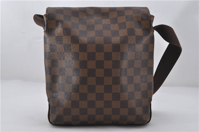 Authentic Louis Vuitton Damier Brooklyn PM Shoulder Cross Bag N51210 LV 0318F