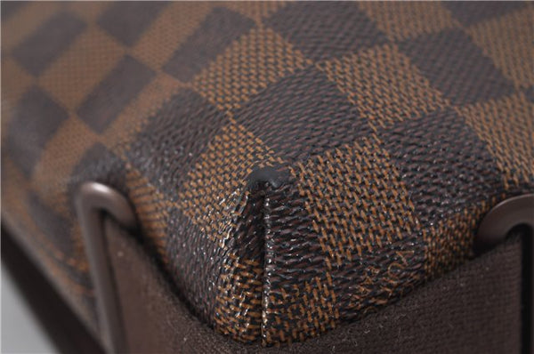 Authentic Louis Vuitton Damier Brooklyn PM Shoulder Cross Bag N51210 LV 0318F