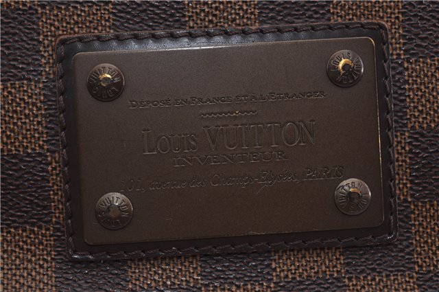 Authentic Louis Vuitton Damier Brooklyn PM Shoulder Cross Bag N51210 LV 0318F
