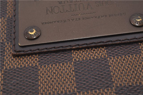 Authentic Louis Vuitton Damier Brooklyn PM Shoulder Cross Bag N51210 LV 0318F
