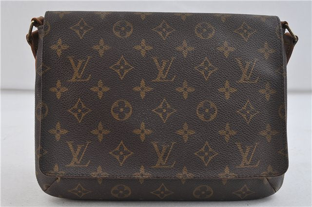 Authentic Louis Vuitton Monogram Musette Tango Shoulder Bag M51257 LV 0319D