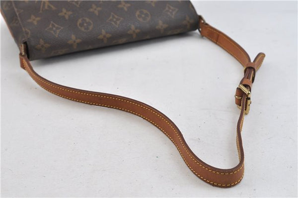 Authentic Louis Vuitton Monogram Musette Tango Shoulder Bag M51257 LV 0319D