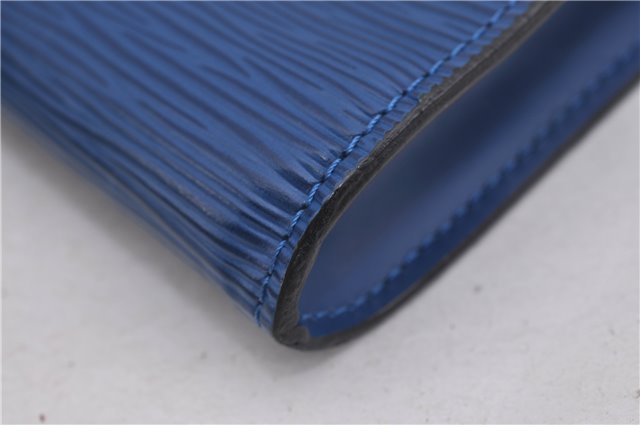 Authentic Louis Vuitton Epi Pochette Accessoires Pouch Blue M52945 LV 0319F