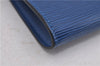 Authentic Louis Vuitton Epi Pochette Accessoires Pouch Blue M52945 LV 0319F