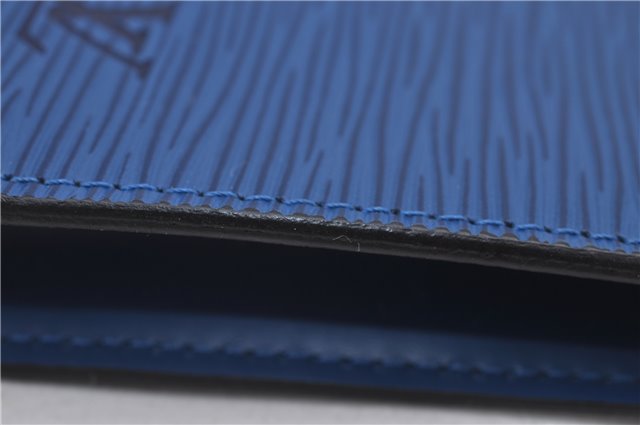 Authentic Louis Vuitton Epi Pochette Accessoires Pouch Blue M52945 LV 0319F