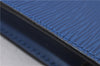 Authentic Louis Vuitton Epi Pochette Accessoires Pouch Blue M52945 LV 0319F