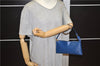 Authentic Louis Vuitton Epi Pochette Accessoires Pouch Blue M52945 LV 0319F