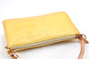 Authentic Louis Vuitton Vernis Lexington Hand Bag Pouch Yellow M91058 LV 0319G