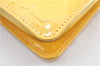 Authentic Louis Vuitton Vernis Lexington Hand Bag Pouch Yellow M91058 LV 0319G