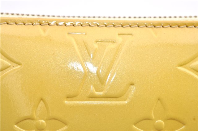 Authentic Louis Vuitton Vernis Lexington Hand Bag Pouch Yellow M91058 LV 0319G