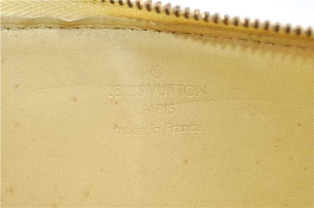 Authentic Louis Vuitton Vernis Lexington Hand Bag Pouch Yellow M91058 LV 0319G