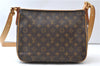 Authentic Louis Vuitton Monogram Hudson GM Shoulder Cross Bag M40045 LV 0320F