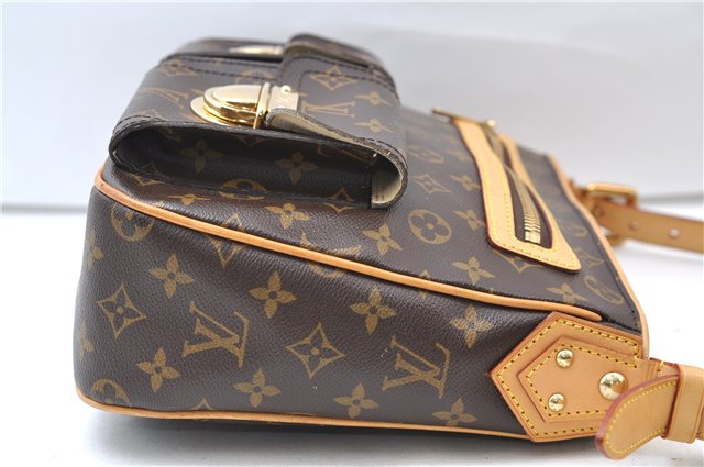 Authentic Louis Vuitton Monogram Hudson GM Shoulder Cross Bag M40045 LV 0320F