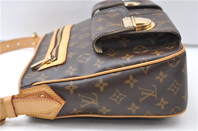 Authentic Louis Vuitton Monogram Hudson GM Shoulder Cross Bag M40045 LV 0320F