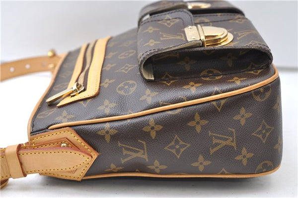 Authentic Louis Vuitton Monogram Hudson GM Shoulder Cross Bag M40045 LV 0320F