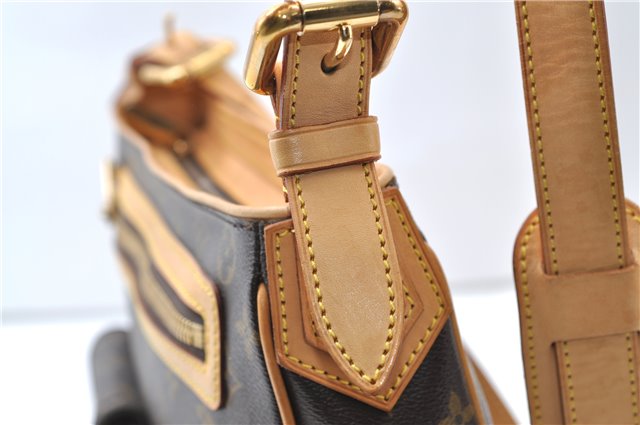 Authentic Louis Vuitton Monogram Hudson GM Shoulder Cross Bag M40045 LV 0320F