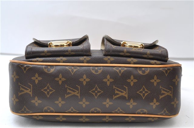 Authentic Louis Vuitton Monogram Hudson GM Shoulder Cross Bag M40045 LV 0320F