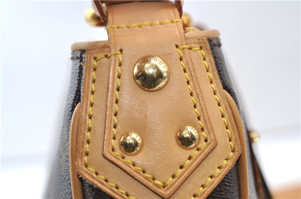 Authentic Louis Vuitton Monogram Hudson GM Shoulder Cross Bag M40045 LV 0320F