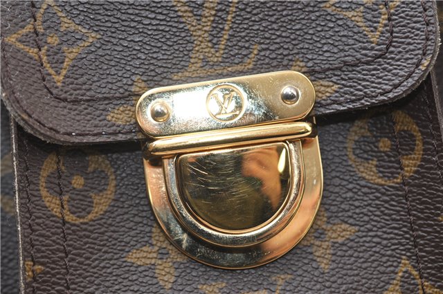 Authentic Louis Vuitton Monogram Hudson GM Shoulder Cross Bag M40045 LV 0320F