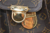 Authentic Louis Vuitton Monogram Hudson GM Shoulder Cross Bag M40045 LV 0320F