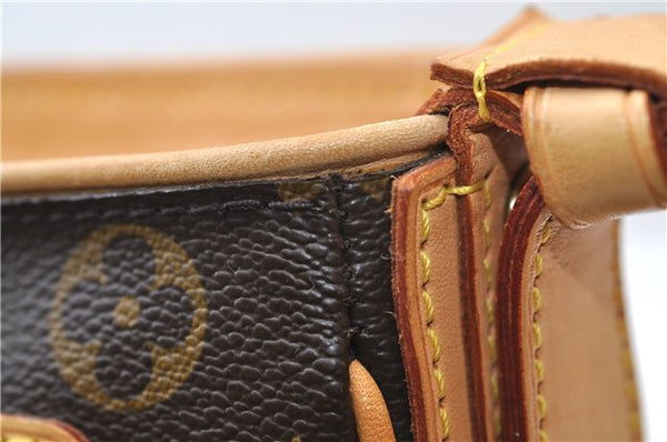 Authentic Louis Vuitton Monogram Hudson GM Shoulder Cross Bag M40045 LV 0320F