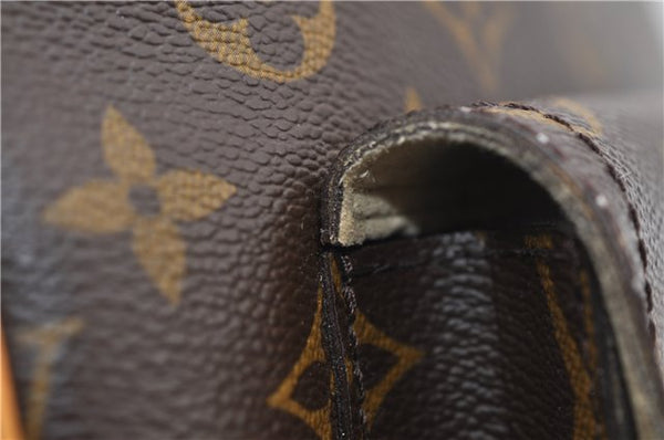 Authentic Louis Vuitton Monogram Hudson GM Shoulder Cross Bag M40045 LV 0320F