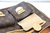 Authentic Louis Vuitton Monogram Hudson GM Shoulder Cross Bag M40045 LV 0320F