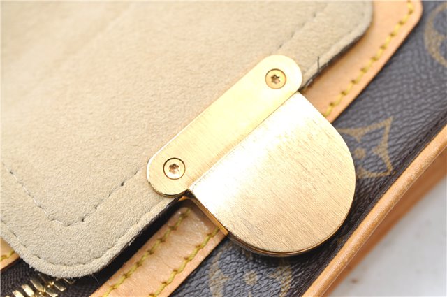 Authentic Louis Vuitton Monogram Hudson GM Shoulder Cross Bag M40045 LV 0320F