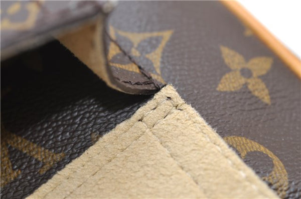 Authentic Louis Vuitton Monogram Hudson GM Shoulder Cross Bag M40045 LV 0320F