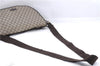 Authentic GUCCI Shoulder Cross Body Bag GG PVC Leather 201725 Brown 0321E